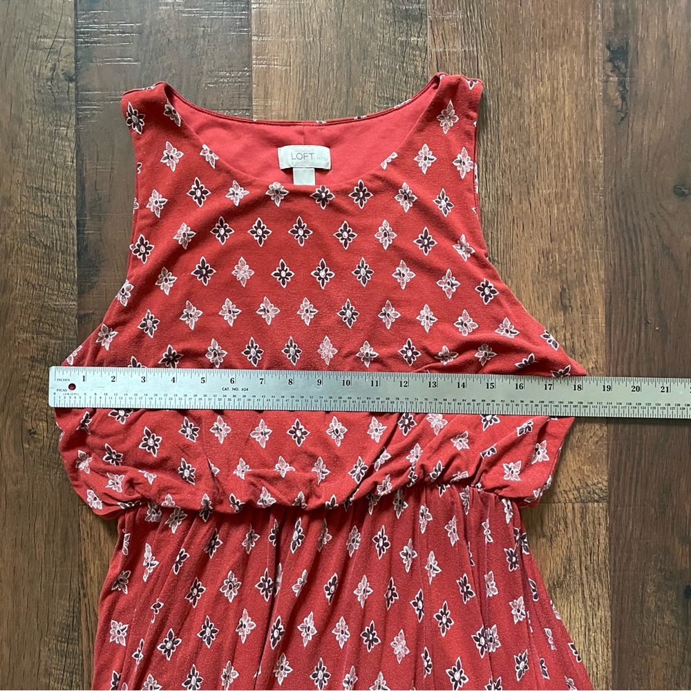 ANN TAYLOR Loft Aztec-motif dress, size LP - Picture 6 of 10